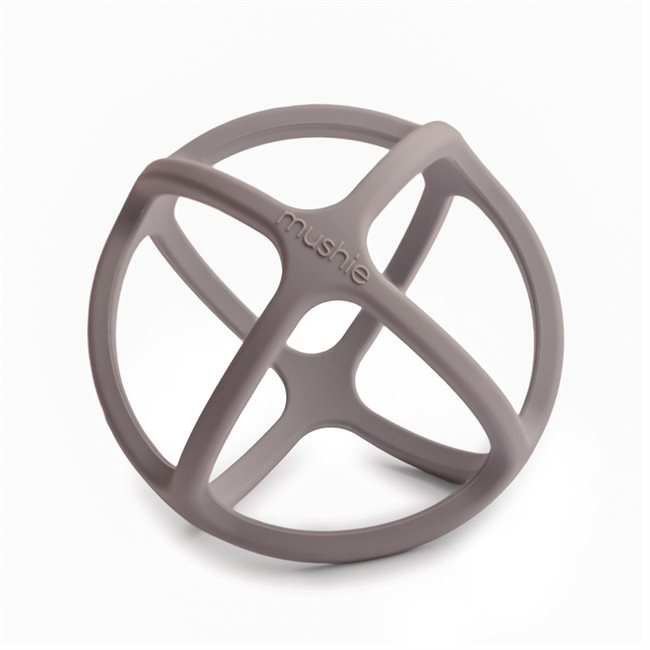 Mushie Teether Ball - Dove Gray